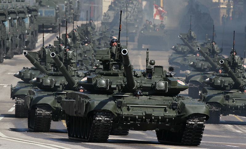 Russian Tanks on Red Square